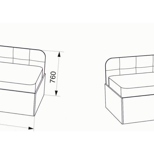 Кровать с подъемным механизмом «Лита», изумрудная